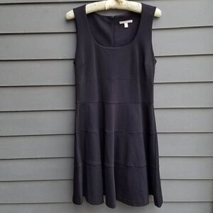 Banana Republic Black Fit/Flare Knit (LBD) Dress Size 14